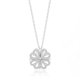 thumbnail image 1 of Collar de trébol de cuatro hojas Plata Abierto Convertible Pequeño Corazón Colgante Collar Joyería, 1 of 8