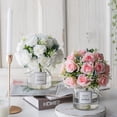 thumbnail image 4 of Enqiretly 2pcs/set Artificial Flowers In Vase For Low Maintenance Home Decor Elegant blue+white vase 1Set, 4 of 6