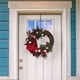 thumbnail image 5 of Fiudx Ofertas relámpago del día Corona navideña para puerta de entrada Corona navideña para puerta de entrada al aire libre Decoraciones para paredes y ventanas, 5 of 6
