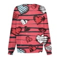 thumbnail image 4 of LHVUOA Valentine Day Trendy Jackets for Women Long Sleeve Snap Front Valentine Love Printed Nursing Uniform Shirts with Pockets, 4 of 4