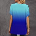 thumbnail image 3 of JUNWELL Offre Moins de 5.00 Chemises pour Femmes Grande Taille d'Été Mode Femmes Confortable Décontracté Col Rond Manches Courtes Imprimé Top Chemisier, 3 of 5