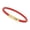 5 - Bayonet Snap Gold, variant on Unisex Men's Genuine Braided Leather Stainless Steel Magnetic Clasp Bracelet Red-9 - Bayonet Snap Silver