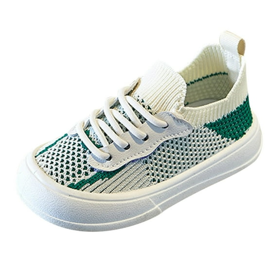 Staki Girls School Shoes Kids' Classic Sneakers Comfortable Everyday Shoes for Toddler Girls(Green,11.5 Little Kid)