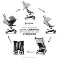 thumbnail image 3 of Cybex Libelle 2 Travel pockit Baby Stroller - Lightweight Carry-On Travel Stroller for Airplane with One-Hand Recline, Compatible with CYBEX Car Seats, Fog Grey, 3 of 5