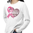thumbnail image 2 of What a Warrior Looks Like Long Sleeve Shirt Unisex Large White, 2 of 5