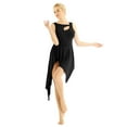 thumbnail image 3 of Alvivi Women Lyrical Dance Dress High Low Dancing Leotard Skirt Dancewear XS-XL, 3 of 7