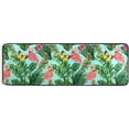 thumbnail image 5 of SKYSONIC 2'X6' Banana Palm Leaves Runner Rug with Rubber Backing, Butterfly Tropical Flamingos Non Slip Entryway Rug Runner Washable Soft Area Rug Carpet for Hallway Bedroom Kitchen Decor, 5 of 6