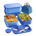 thumbnail image 1 of Set de Bento para Adultos KEMETHY 2.19L con Bolsa Térmica Azul, 1 of 8