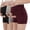 Black/Light Gray/Wine Red, variant on Yawrut Maternity 3Pack Yoga Shorts High Waist Over Bump, Soft Stretchy Pregnancy Lounge Shorts with Pockets
