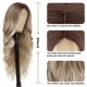 thumbnail image 4 of Peluca NAYOO larga rubia ondulada de 66 cm para mujer de fibra sintética, 4 of 6