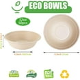 thumbnail image 4 of Disposable Paper Bowls, 32 Oz [50 Pack] Large Bowl-100% Compostable, Biodegradable, Eco-friendly - Convenient for Daily Use for Salad, Hot Soup, and Pasta, 4 of 4