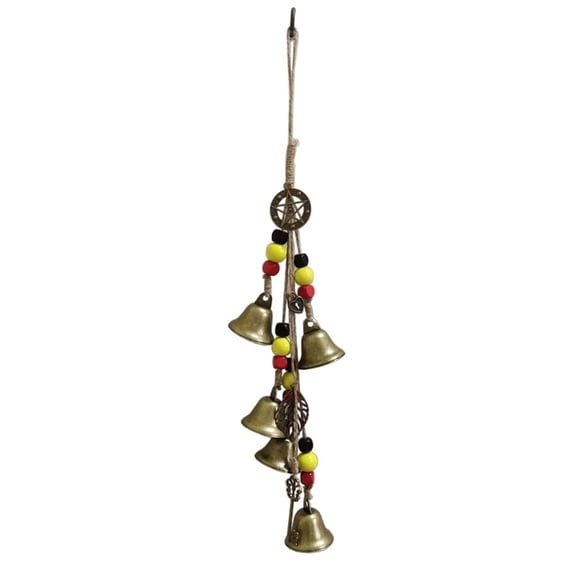 Tizuqe Witch Bells Protections Door Hangers Handmade Hangings Witch Bells Wiccan Magic Wind Chimes Doorknob Witchcraft Decor