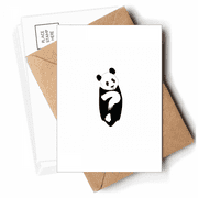 Question Panda Body Animals Postcards Envelopes Blank Note Cards Mailing