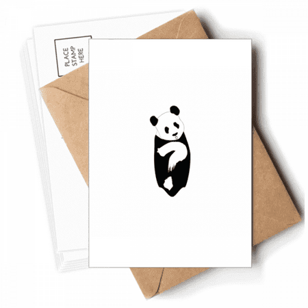 Question Panda Body Animals Postcards Envelopes Blank Note Cards Mailing