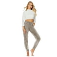 thumbnail image 7 of TEMOFON Lounge Jogger Pants for Women Velour Casual Soft Sweatpants – Khaki Joggers with Adjustable Waist M, 7 of 7
