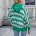 thumbnail image 4 of Ashirexll Hoodies for Women, Oversized Hoodies for Women, Ladies' Long Sleeve Hoodies with Pockets Fashion Striped Sweatshirts Pullover for Fall, 4 of 7