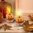 thumbnail image 6 of RnemiTe-amo Halloween Window Candles,Halloween Party Supplies Pumpkin Candles Halloween Plastic Arts Candles 6pc, 6 of 7