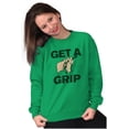 thumbnail image 4 of Get a Grip Golfing Golfer Joke Funny Sweatshirt for Men or Women Brisco Brands X, 4 of 6