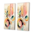 thumbnail image 3 of Designart "Minimalist Multi-Shape Art in Pastel II" Abstract Minimalism Wall Art Set Of 2 - Pink Geometric Canvas Set For Living Room Decor, 3 of 7