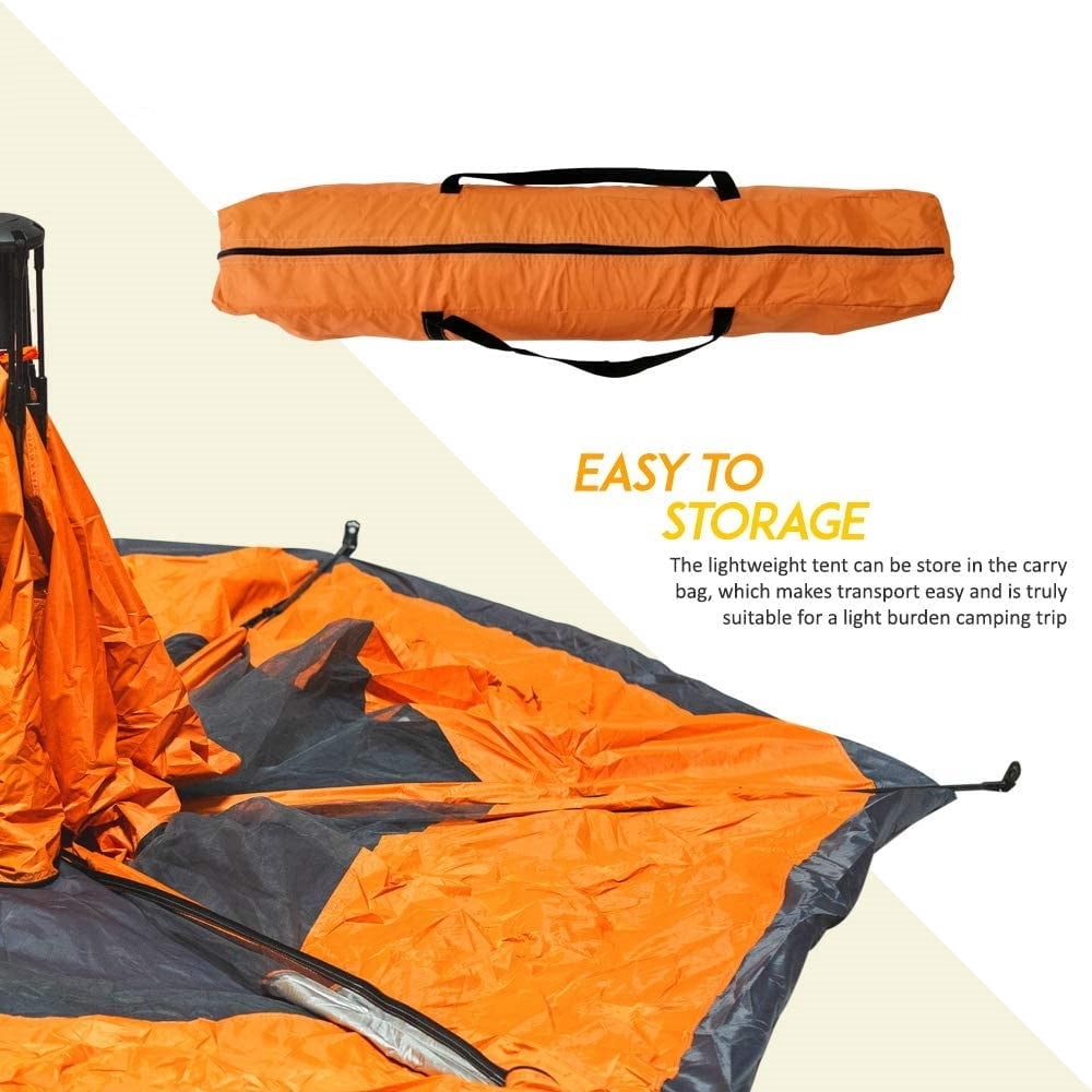 Glarewheel  4-Person Pop Up Tent, Orange