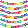 thumbnail image 1 of Decoración para fiestas Asoulin Fiesta Mexican Papel Picado x6, 1 of 7