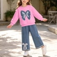 thumbnail image 5 of Cethrio Girls Cotton Outfit Sets, Fall 2 Piece Long Sleeve Casual Girls' Clothing Sets Hot Pink Size 0-12 Months, 5 of 6