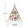 thumbnail image 3 of Cauagu Ice Cream for Adult Christmas Hat,1-Pack Xmas Holiday Hat Santa Hat for Women & Men Festive Headwear Accessories Fit for Christmas/New Year/Party, 3 of 6