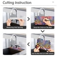 thumbnail image 5 of Yayeee Faucet Mat for Kitchen Sink 30" Diatomite Long Splash Guard Pad, Colorful Wavy Plaid, 5 of 7