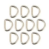 10 Pcs D Ring Buckle 1 Inch Metal SemiCircular D Ring Gold Tone for Hardware Bags Belts Craft DIY Accessories