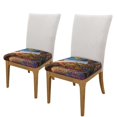 thumbnail image 2 of Salouo Colorful Maple Leaf Beach Turtle for Chair Covers,Washable Seat Covers for Dining Room Chairs Seat Protector for Home, Hotel, Banquet-Two Pieces, 2 of 7