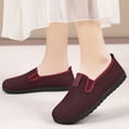thumbnail image 6 of HTHLVMD Mesh Slip On Loafers for Women, Hollow Out Casual Flats, Breathable Summer Shoes, Women's Breathable Mesh Flats Shoes, Soft Loafers Flats, White Slip On Shoes Loafer, Red 8.5, 6 of 6