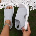 thumbnail image 5 of DGMIOCS Womens Orthopedic Walking Sandals Arch Support Comfort -On Sport Sandals Open-Toe Athletic Sandals for Plantar Fasciitis Summer Beach Casual Size: 9 Grey, 5 of 9