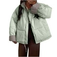 thumbnail image 1 of Birdeem Manteau d'Hiver à Manches Longues pour Femmes, Couleur Unie, Poches, Rétro, Ample, 1 of 1