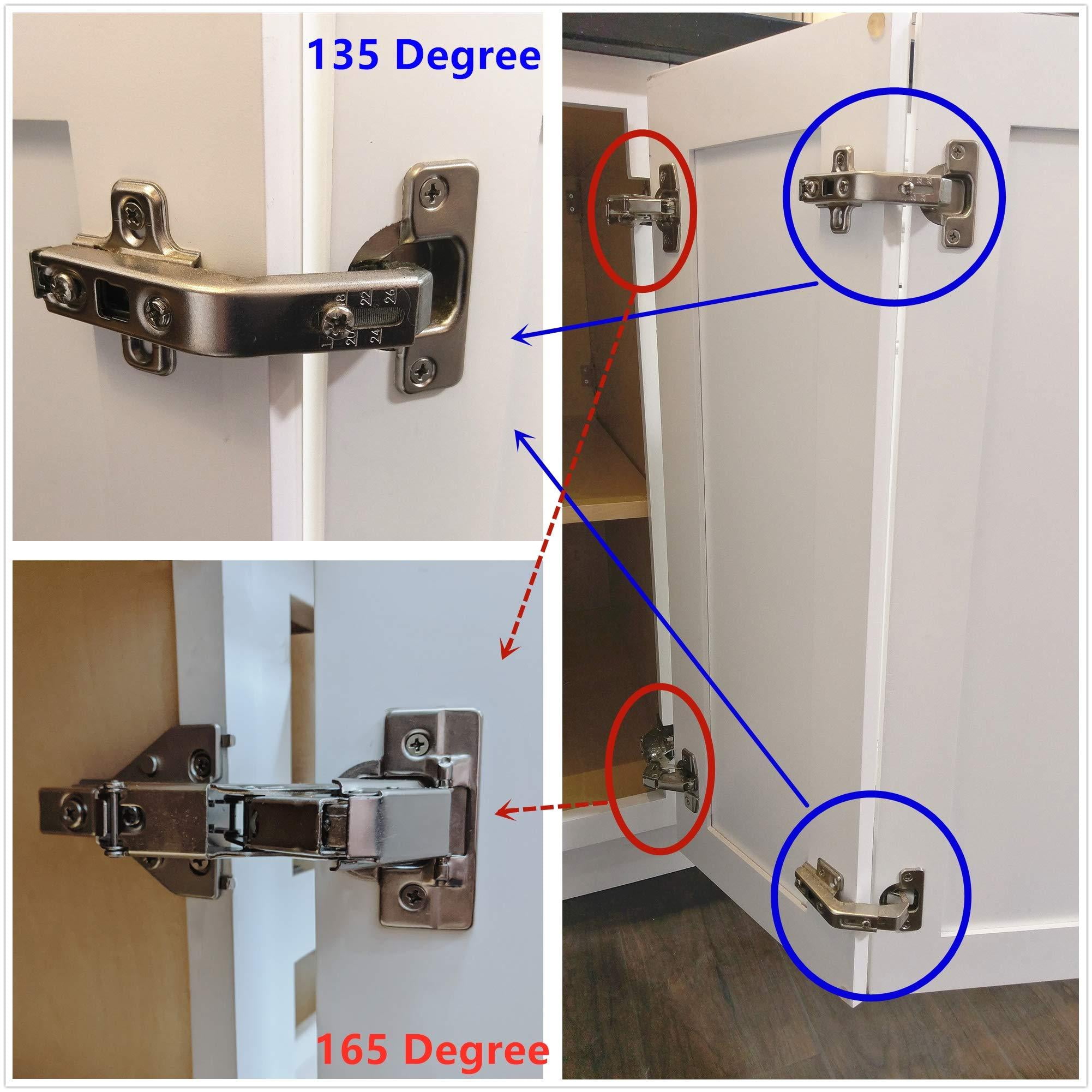 Elysian 1 Piece Lazy Susan Hinge Face Frame Plate For Floded Door Kitchen Corner Hinges