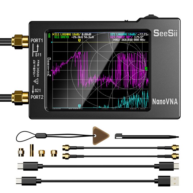 Analizador vectorial de redes Seesii Nanovna-H 10kHz-1.5GHz