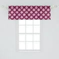 thumbnail image 2 of Ambesonne Pink Polka Dots Window Valance, Petals with Hearts, 54" X 18", Pale Pink Dark Magenta, 2 of 3
