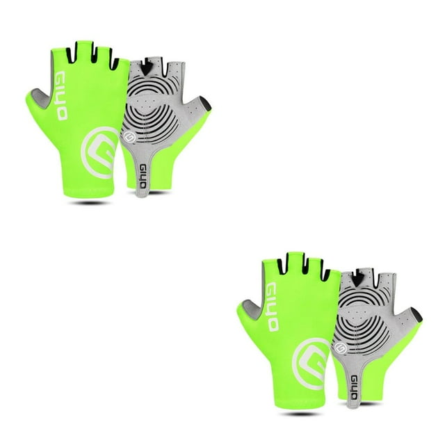 Soidarity 1 par de medio guantes dulce regalo transpirable bicicleta Handware pantalla táctil Jogging accesorios ciclismo mitones suministros de bicicleta Amarillo L 2piezas Soidarity CBP489204