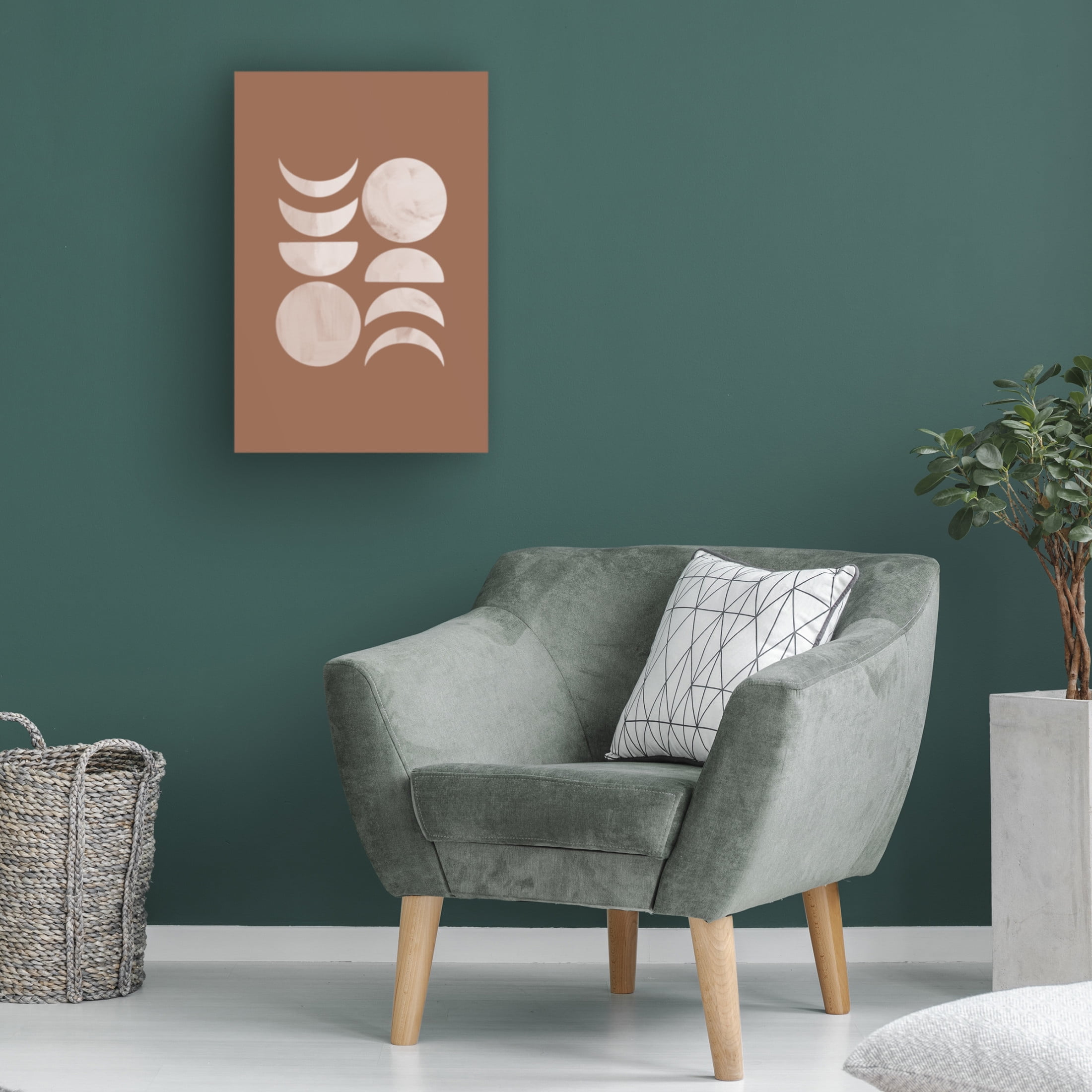 Trademark Fine Art Melloi Art Prints Moon Phase No.3 Canvas Wall Art