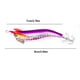 thumbnail image 4 of Señuelo Pesca Luminoso Anzuelos Calamar Anzuelo Artificial Cebos Jigging () Púrpura, 4 of 4