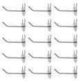 thumbnail image 3 of Wall Storage Hook Heart Shape Hanging Hooks Silver 7.00X2.50X2.50cm Iron 20Pcs, 3 of 3