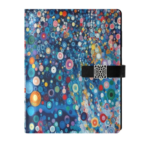 Premium Faux Leather Notebook - Refillable, Multi-Functional Organizer, 23.3x17cm, All-Season Use,Mabubbles