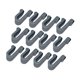 thumbnail image 4 of 12 pinzas de silicona para horno, universales, antideslizantes, de grado alimenticio, resistentes y protectoras para utensilios de cocina. gris, 4 of 9