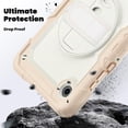 thumbnail image 4 of Funda para Samsung Galaxy Tab A11 de 8,7 pulgadas (2025) y Galaxy Tab A9 de 8,7 pulgadas (2023), resistente, a prueba de golpes, con soporte giratorio de 360° y correa de mano/bandolera, 4 of 9