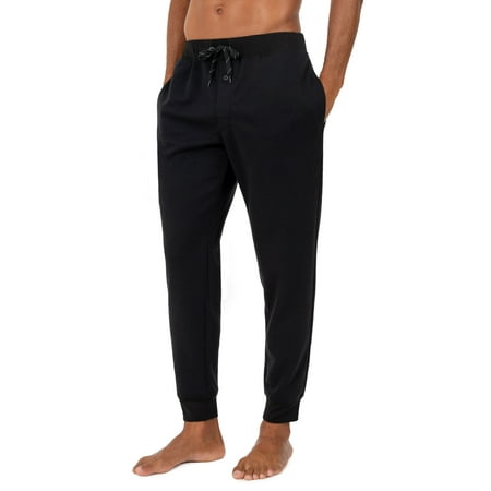 fruit of the loom men's knit poly rayon jogger lounge pant