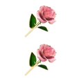 thumbnail image 3 of Matsuzay Flores coloridas de la vida Rosas chapadas en oro de 24 quilates para vitalidad y elegancia El chapado en oro de 24 quilates nunca se rosa 2piezas, 3 of 6