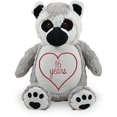 thumbnail image 1 of Lémur de peluche personalizado con corazón de aniversario bordado Little Elska 77847800, 1 of 1