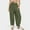 Green, variant on Women’s High Waisted Elastic Pants Loose Lightweight Tapered Sweatpants Casual Comfy Beach Travel Vacation Outfits