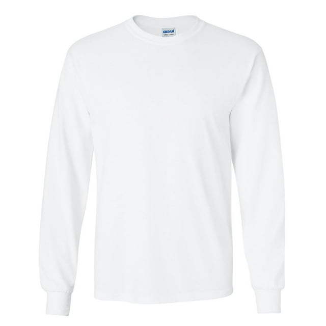 Gildan T-Shirt à Manches Longues en Coton Ultra Uni à Col Ras du Cou pour Hommes