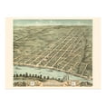 thumbnail image 7 of HISTORIX Vintage 1870 Clarksville Tennessee Map Print - 24x30 Inch Old Bird's Eye View of Clarksville Montgomery County Tennessee Wall Map Poster, 7 of 7