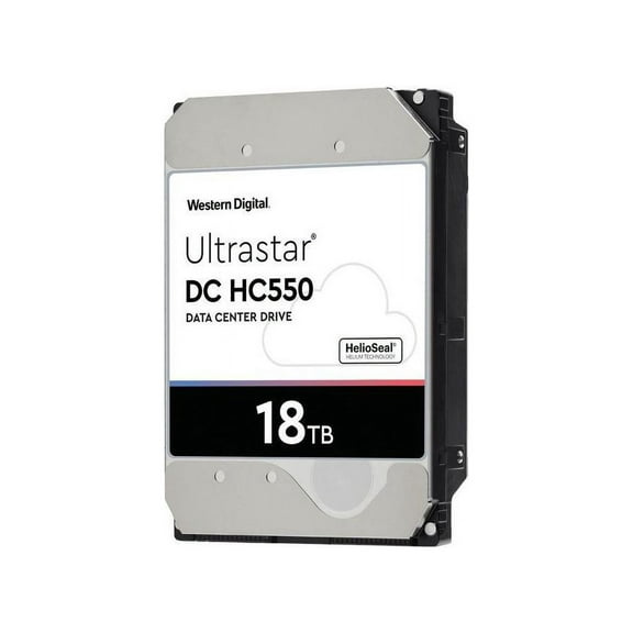 WD Ultrastar DC HC550 18TB Hard Drive 3.5" Internal 512MB 7200 RPM SAS 12Gb/s 512E SE P3 0F38353 (WUH721818AL5204)